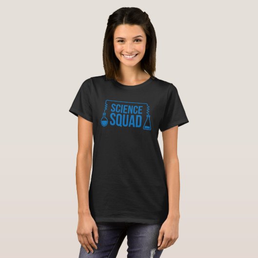 T-shirt Science Squad Science Themed with Beakers (Devant entier)
