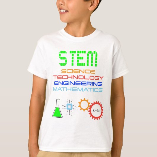 T-shirt Science STM Technologie Génie Mathématiques (Devant)