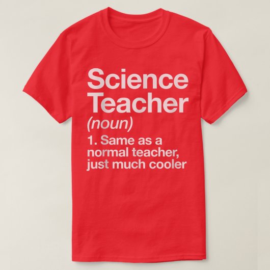 T-shirt Science Teacher Definition Funny Back To School Fi (Design devant)