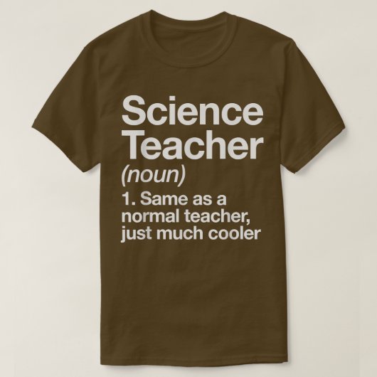 T-shirt Science Teacher Definition Funny Back To School Fi (Design devant)