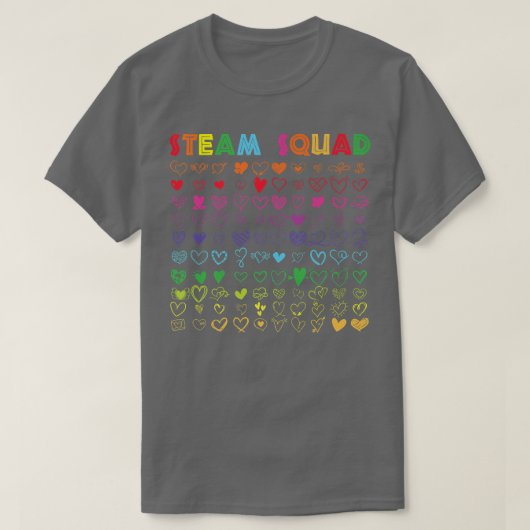 T-shirt Science Tech Engineering Art Math Teacher STEAM Sq (Design devant)
