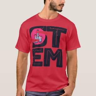 T-shirt Science Technologie Génie Math STEM Typographie
