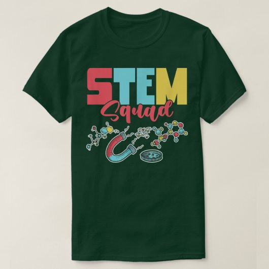 T-shirt Science Technology Engineering Math Strands STEM S (Design devant)