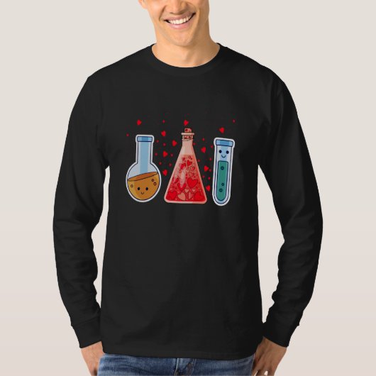 T-shirt Science Valentines Day Cute Chemistry Nerd Chemist (Devant)
