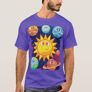 T-shirt Science Voyage Spatial Astronome Mignon Planètes A