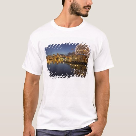 T-shirt Science World et CBD se reflètent dans False Creek (Devant)