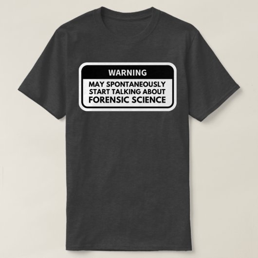 T-shirt Sciences judiciaires 6 (Design devant)