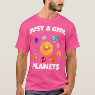 T-shirt Sciences spatiales Planètes mignonnes Amoureuses F
