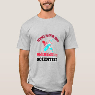 T-shirt scientifique de laboratoire Médicale.
