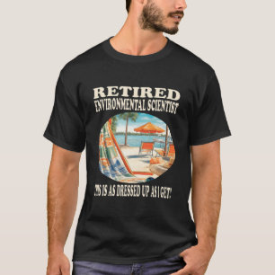 T-shirt Scientifique de l'environnement à la retraite Rela
