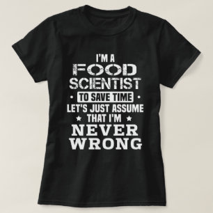 T-shirt Scientifique en alimentation