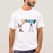 T-shirt Scientifique en astronomie télescope Humour scient (Devant)