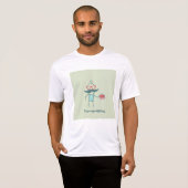 T-shirt Scientifique en bioingénierie Mens Actif (Devant entier)