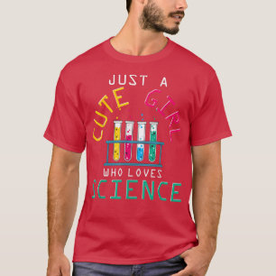 T-shirt Scientifique Femmes Chimiste Juste Une Mignonne Fi