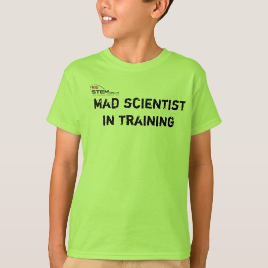 T-shirt Scientifique fou dans la formation (Devant)