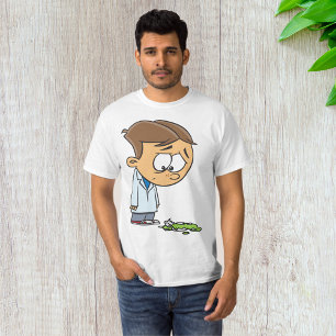 T-shirt Scientifique Garçon Triste avec Expérience Ratée