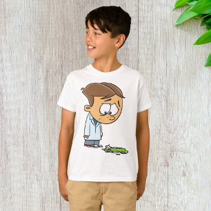 T-shirt Scientifique Garçon Triste avec Expérience Ratée