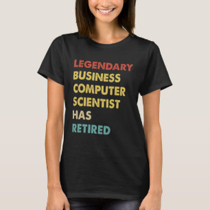 T-shirt Scientifique Informatique D'affaires Légendaire Ré