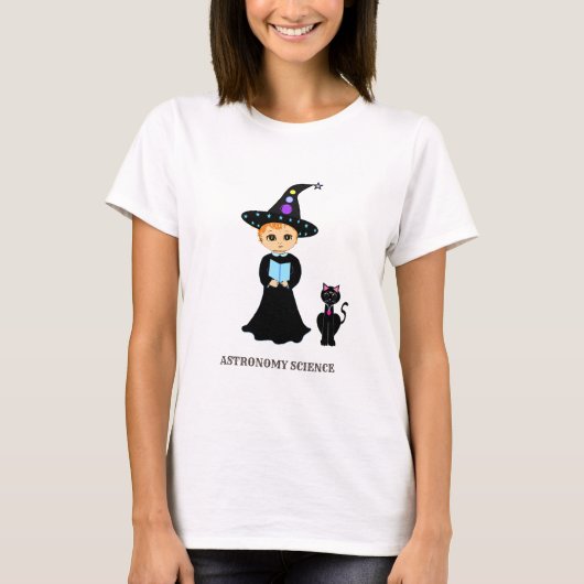 T-shirt Scientifique mignon et chat (Devant)