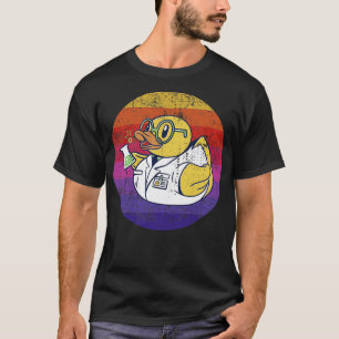 T-shirt Scientifique Rubber Duck Retro