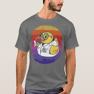 T-shirt Scientifique Rubber Duck Retro