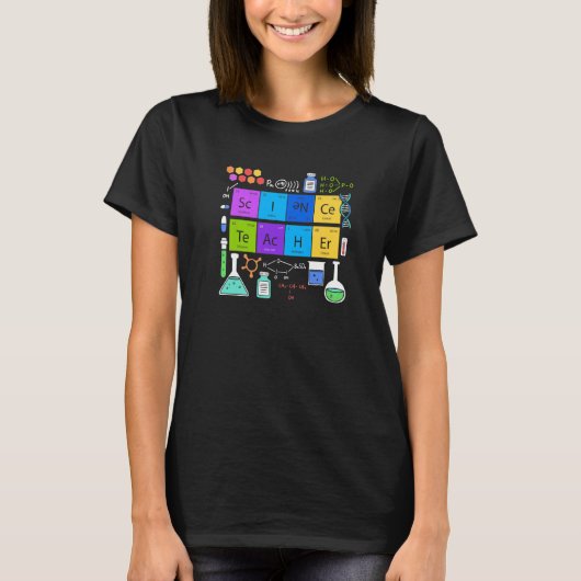 T-shirt Scientifique Science Chimie Fan Elements Professeu (Devant)