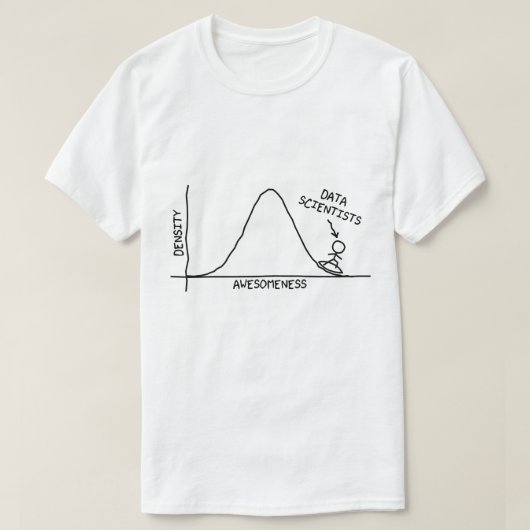 T-shirt Scientifiques impressionnants de données (Design devant)