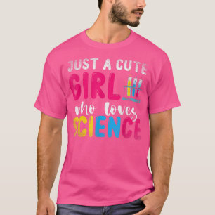 T-shirt Scientist Lab Femmes Juste Une Mignonne Fille Qui