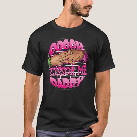 T-shirt Scissor Me Papa A Mains Pro Lutter Green Pin (Devant)