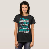 T-shirt Scleroderma Awareness Day Teal Scleroderma Ribbon (Devant entier)