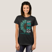 T-shirt Scleroderma Awareness Ribbon Maman Warrior (Devant entier)