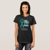 T-shirt Scleroderma Conscience Son combat est mon combat d (Devant entier)