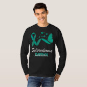 T-shirt Scleroderma Guerrier Butterfly Support Turquoise R (Devant entier)