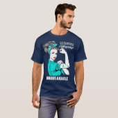 T-shirt Scleroderma Guerrier Indestructible Conscience Cad (Devant entier)