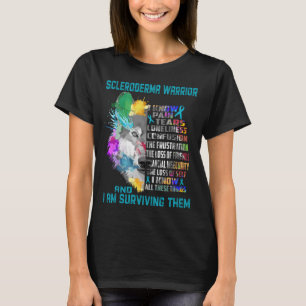 T-shirt Scleroderma Sensibilisation Ribbon Soutien Cadeaux