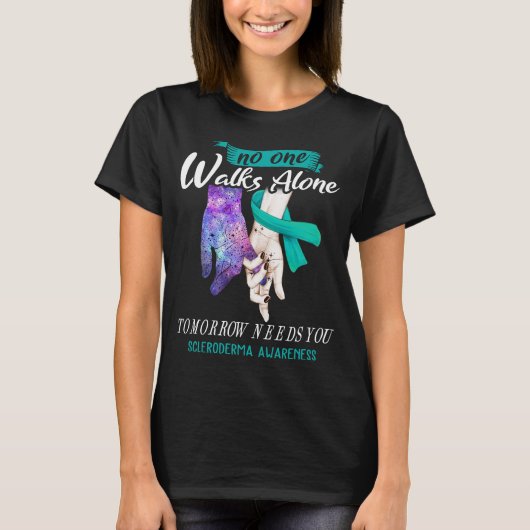 T-shirt Scleroderma Sensibilisation Ribbon Soutien Cadeaux (Devant)