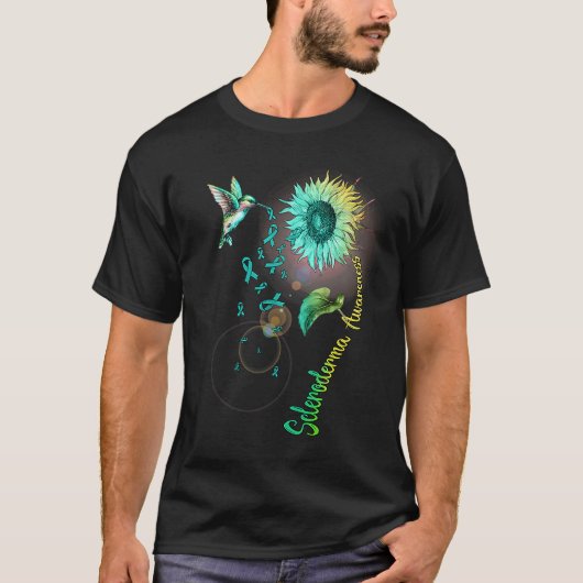 T-shirt Scleroderma Tournesol Colibri (Devant)