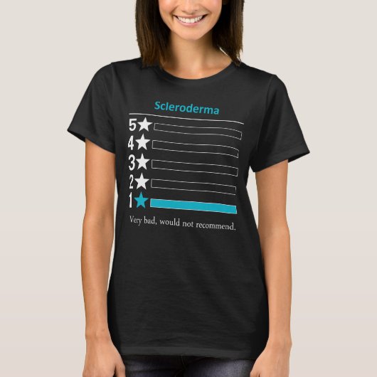 T-shirt Scleroderma Très mauvais, ne serait pas recommandé (Devant)