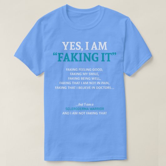 T-shirt Scléroderme Sensibilisation Je Le Fame Dans Cette (Design devant)