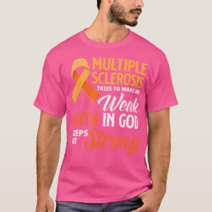T-shirt Sclérose en plaques Foi Dieu Jésus Scléron multipl