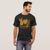 T-shirt Sclérose en plaques Sensibilisation MS Paix Amour  (Devant entier)