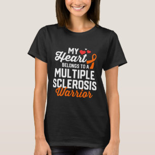 T-shirt Sclérose Guerrier Survivant Soutien Cadeaux de sen