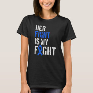 T-shirt Sclérose latérale amyotrophique Bleu Ruban Son poi