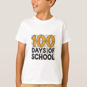 T-shirt scolaire 'Enfants 100 jours plus intellige