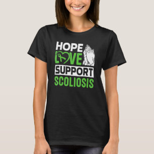 T-shirt Scoliose Blessure au dos Espoir Amour Soutien Scol