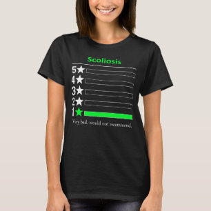 T-shirt Scoliose Très mauvaise, ne recommande pas