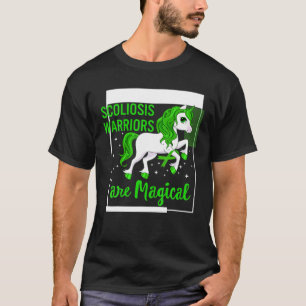 T-shirt Scoliosis Awareness Magique Guerrier Unicorn Retou
