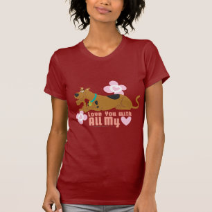 T-shirt Scooby-Doo "amour vous de tout mon coeur "