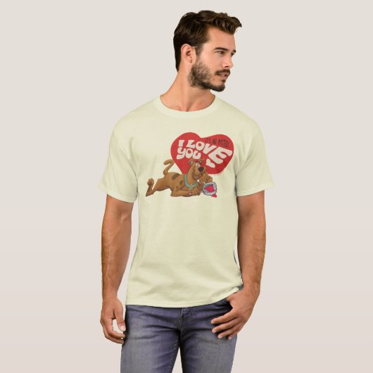 T-shirt Scooby-Doo - Ce n'est pas un mystère... Je t'aime (Devant entier)