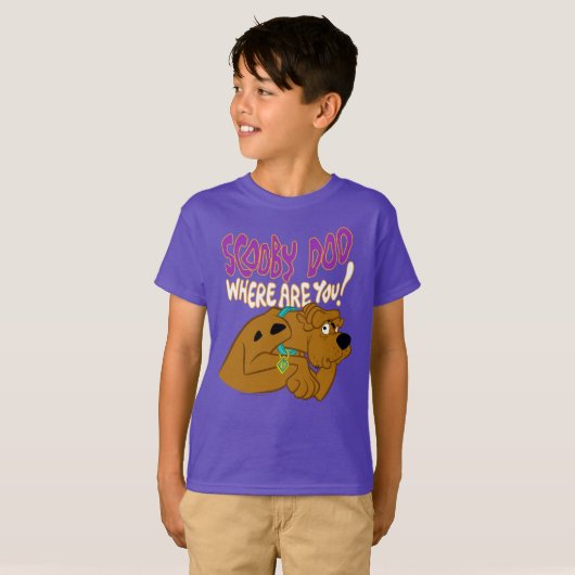 T-shirt Scooby-Doo effrayé (Devant entier)